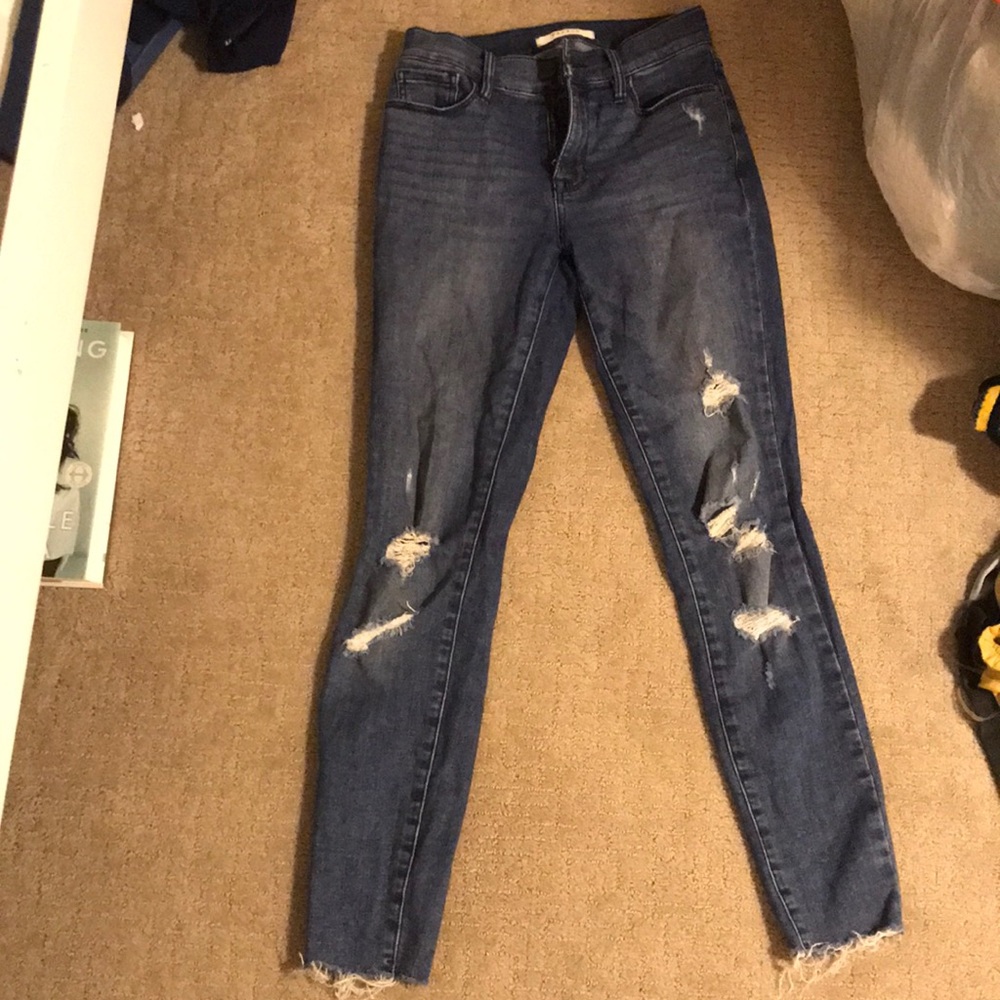 Pacsun dark wash ripped jeans